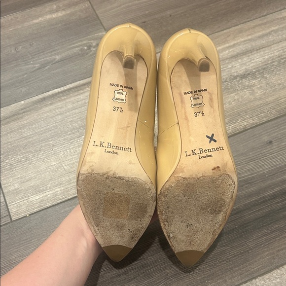 LK Bennett Nude Patent Leather Heels(Great Condition) - Picture 9 of 10